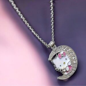 🆕 Hello Kitty Anime Characters Kawaii “to the moon and back” Pendant Necklace🌛